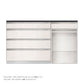 SW キッチンカウンター 幅160cm 高さ96.3cm（4段引出し 幅100cm + 引出し + オープン 幅60cm）