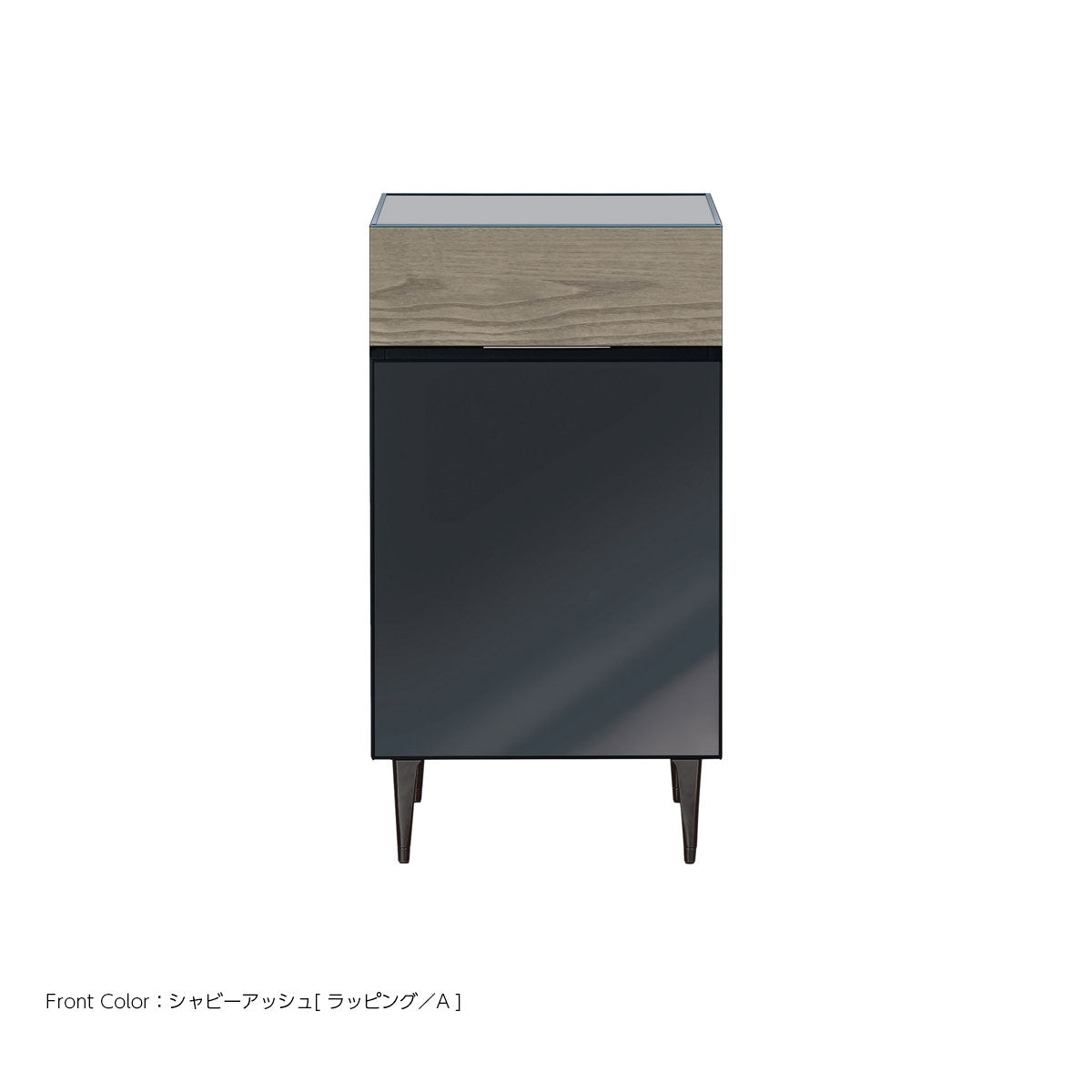 綾野製作所 ゼノノワール 幅50cm 80cm サイドボード ガラス扉