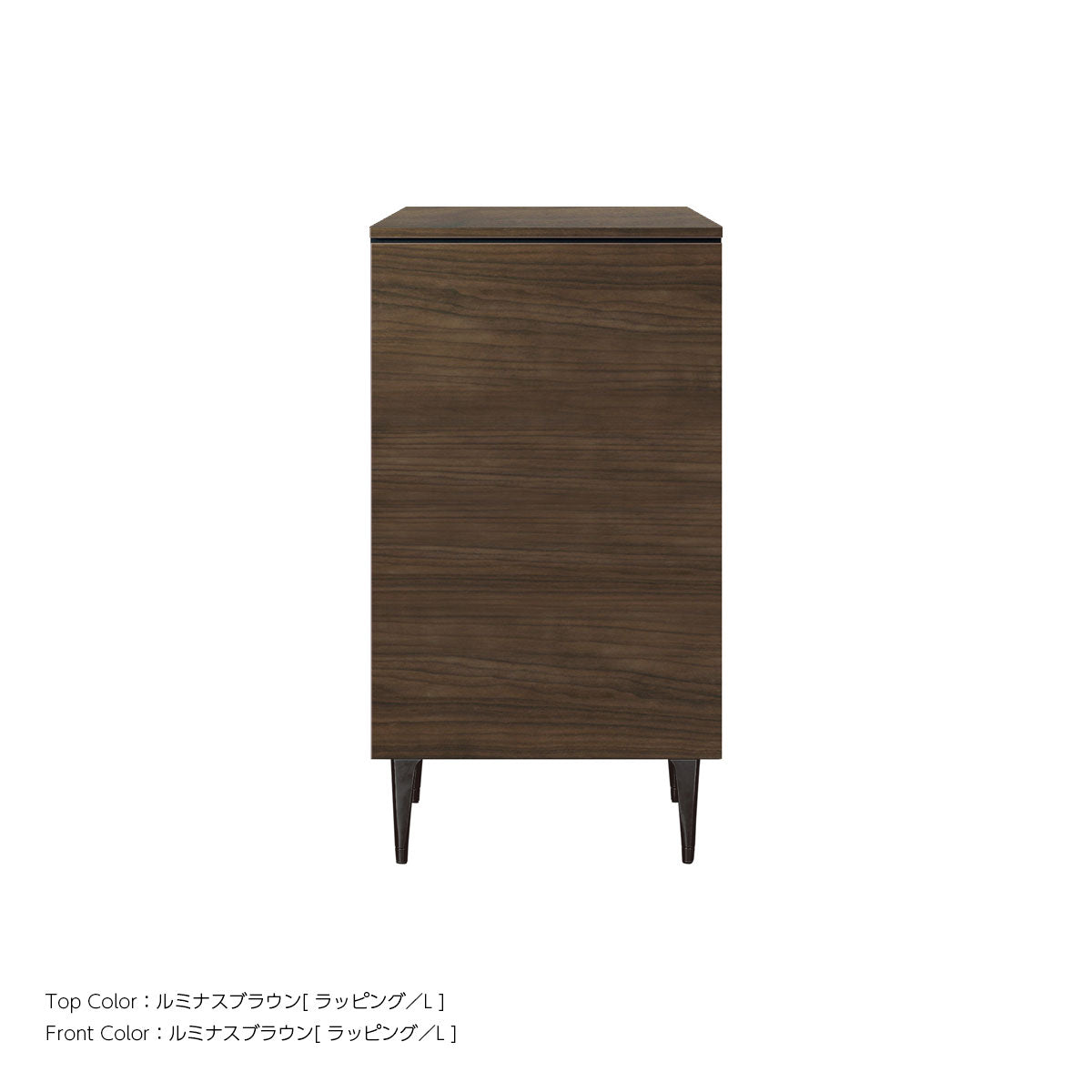 綾野製作所 ゼノノワール 幅50cm サイドボード 板扉 ラッピング天板