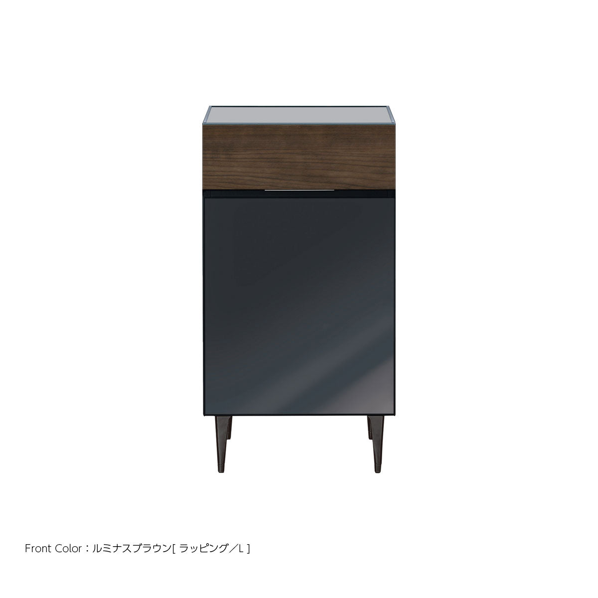 綾野製作所 ゼノノワール 幅50cm 80cm サイドボード ガラス扉