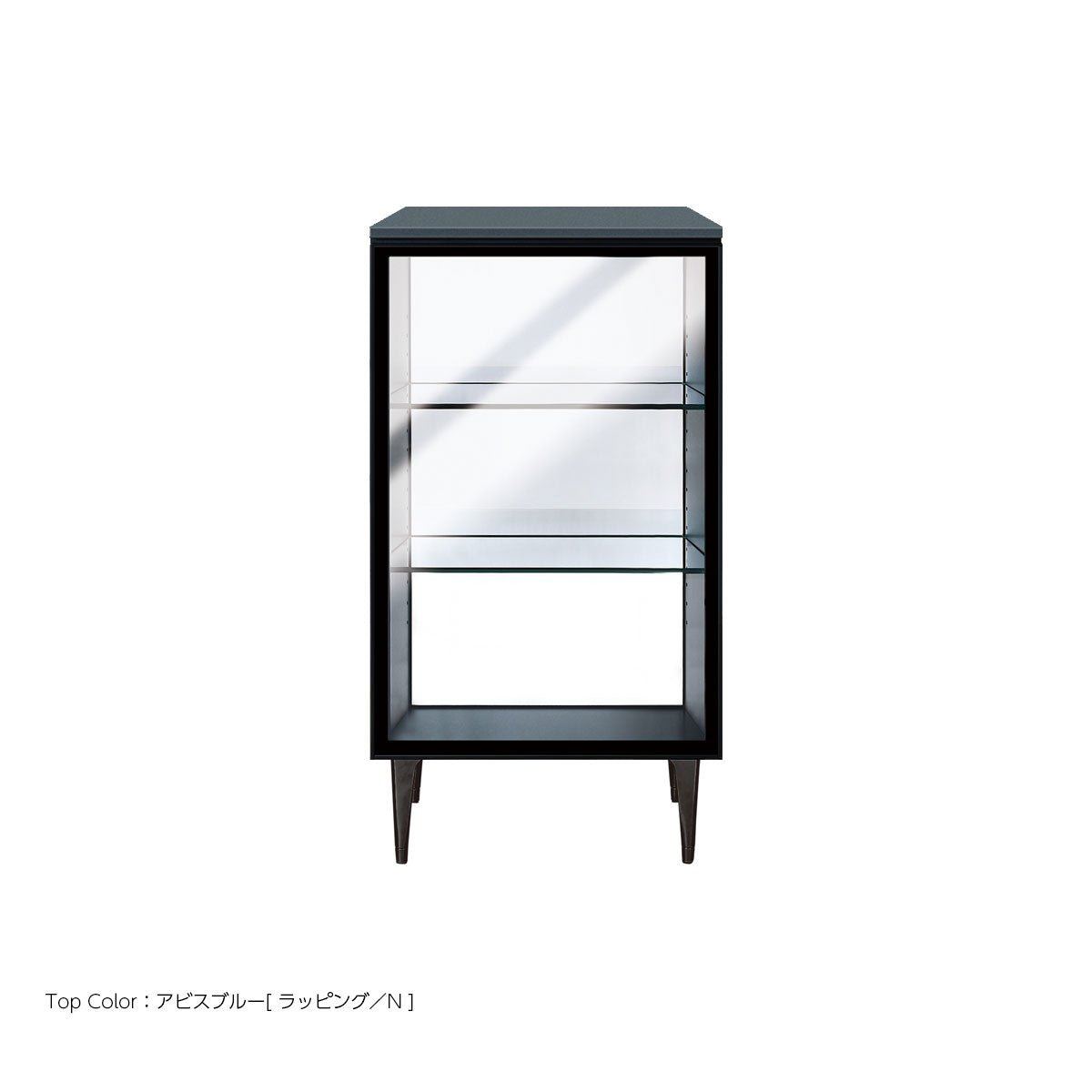 綾野製作所 ゼノノワール 幅50cm サイドボード ガラス扉