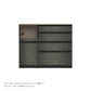 JB キッチンカウンター 本体サンドブラック 幅110cm 高さ93.3cm（4段引出し+家電収納[左]）