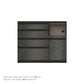 JB キッチンカウンター 本体サンドブラック 幅110cm 高さ93.3cm（4段引出し+家電収納[右]）