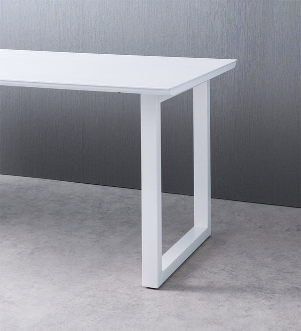 白小口天板×白スクエア脚