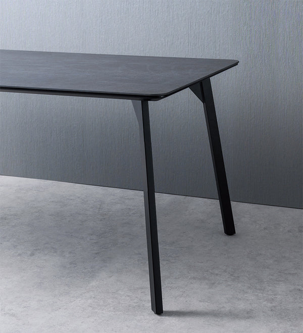 黒小口天板×黒スリムライン脚