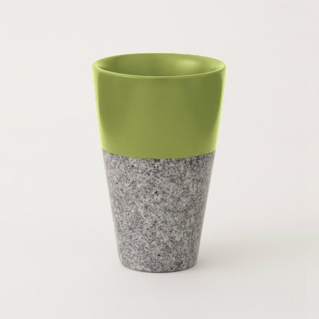 庵治漆（漆器・庵治石）カップ（L）オリーブグリーン